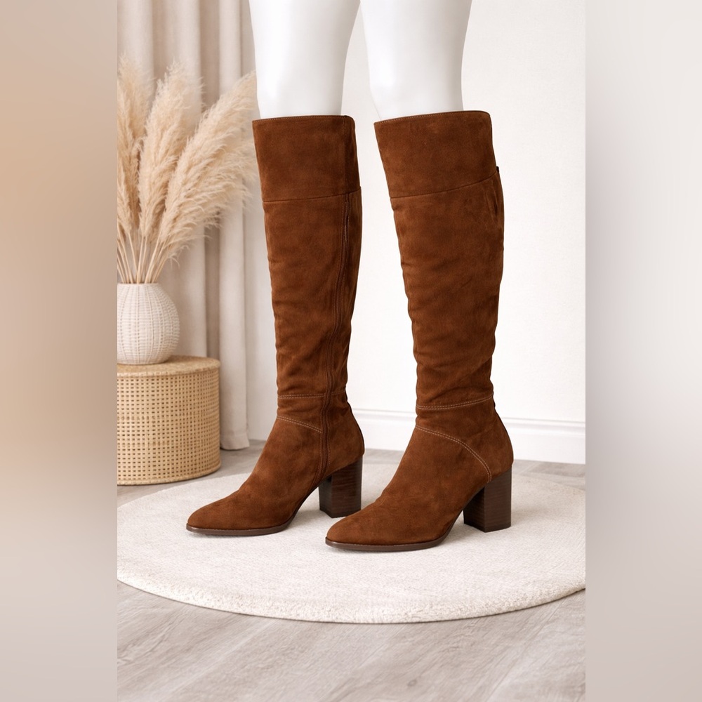 🤎Chestnut Brown Suede-Like Knee-High Boots